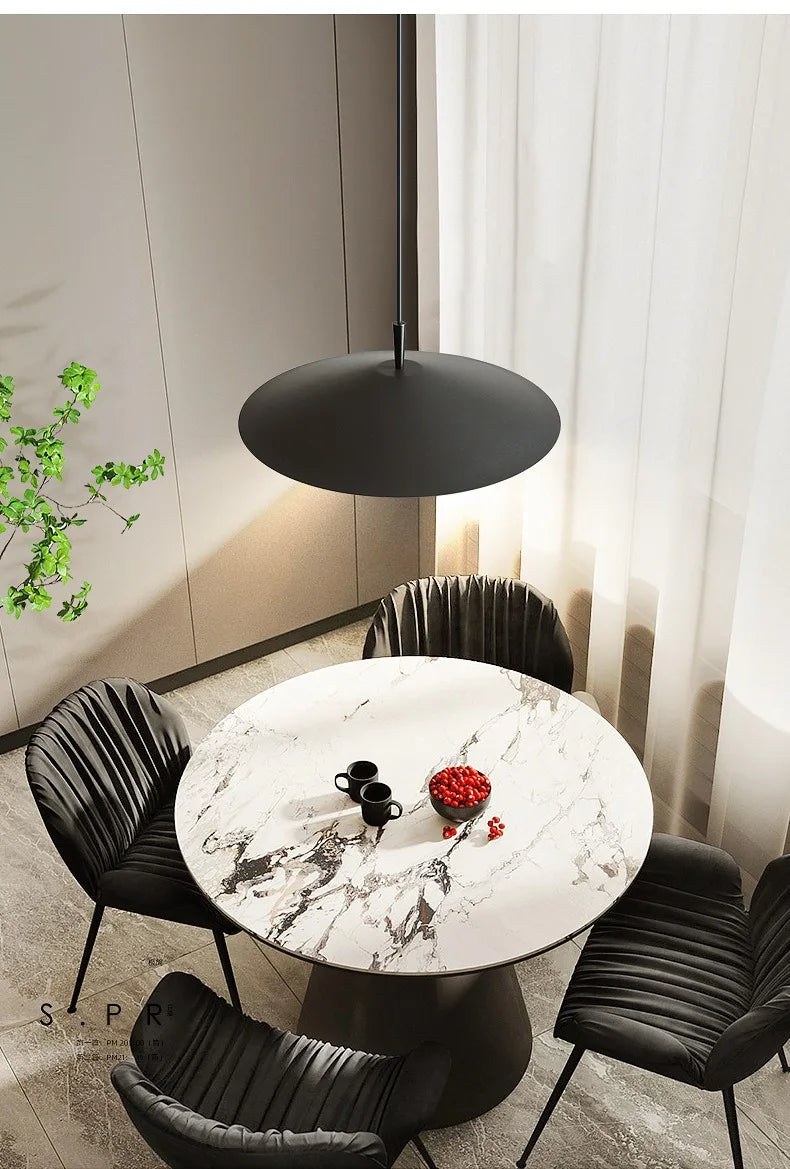 Modern Minimalist Black/White Designer Ceiling Chandelier Lights Modern LED Indoor Lighting Living/Dining Room Kitchen Island