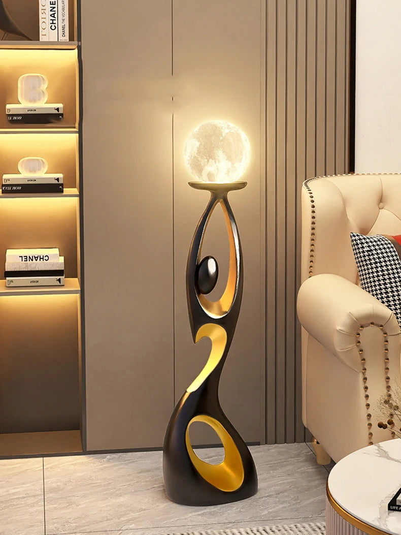 Modern LED Floor Lamp for Living Room Bedroom, Dimmable Standing Lamp with Remote Control, 3 Color Temperatures.