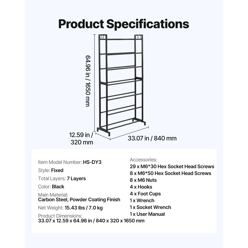 SucceBuy 5/7 Tier 3D Printer Filament Storage Rack Filament Spool Holders Storage Shelves for Home Office 3D Printing Studio
