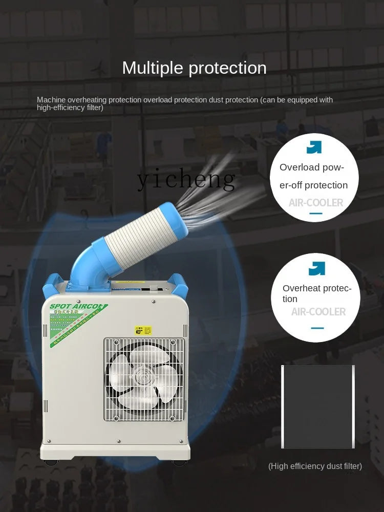 Industrial Air Conditioner Mobile Air Conditioner Single Cold Barbecue Air Cooler Conditioner Fan Refrigeration