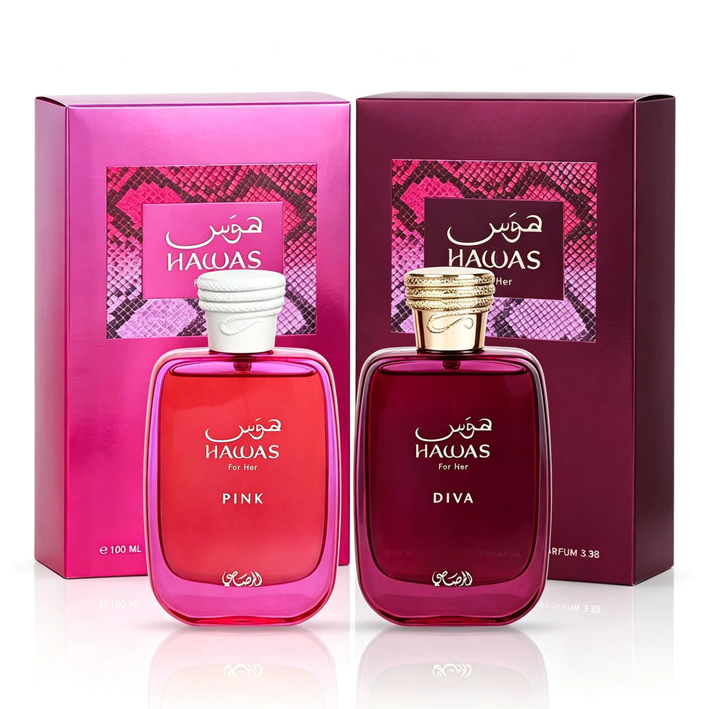 Rasasi Hawas Éclat for Her Eau de Parfum 100ML, Fresh Floral Sensual Scent for Women, Elegant Bottle, Ideal for Gifting