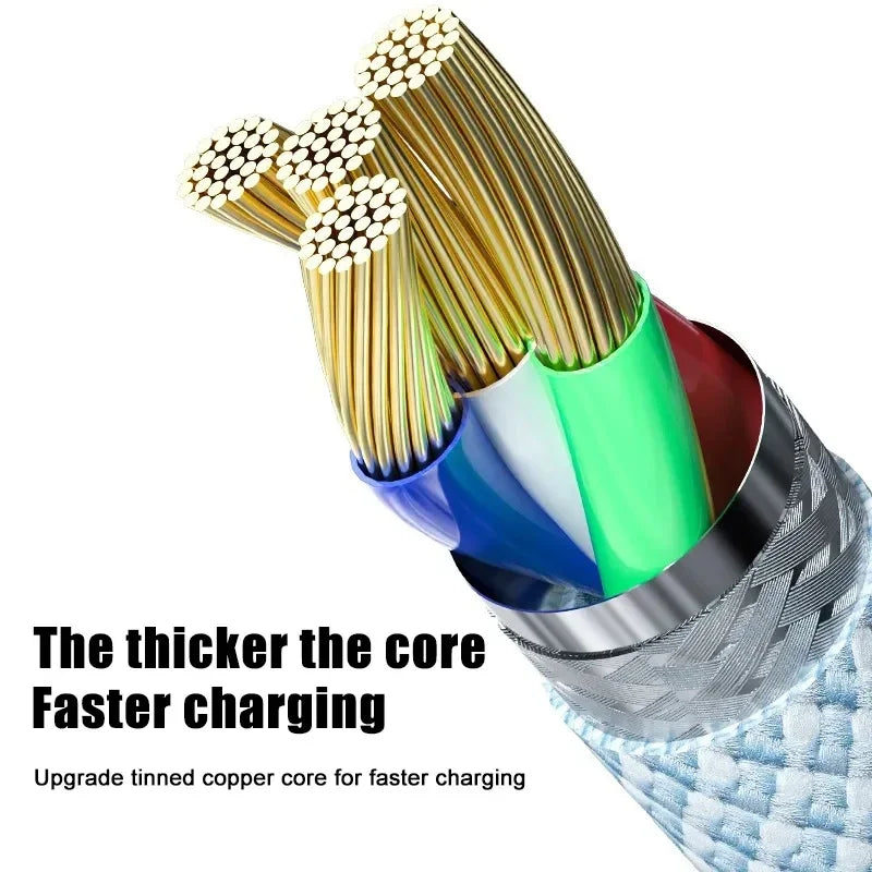Original USB-C Fast Charger Cable For iPhone 15 Pro Max 15 Pro 15 Puls PD 60W USB-C Weaving Charging Data Line Accessories