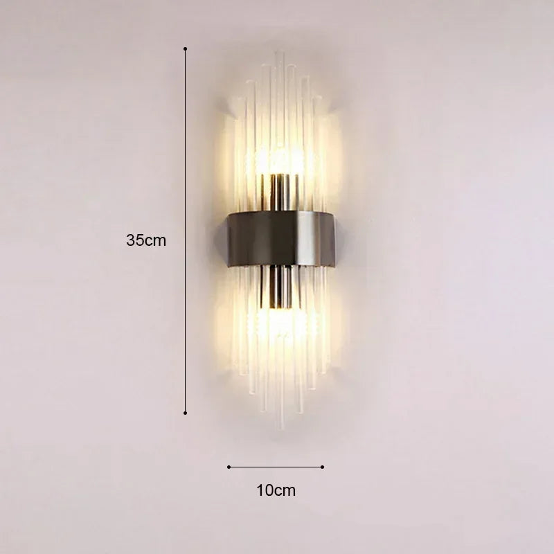 Luxury Wall Lamp Modern LED Gold Wall Light Indoor Lighting Wall Sconce Home Decor for Living Room Bedroom Bedside Stairs Lamps