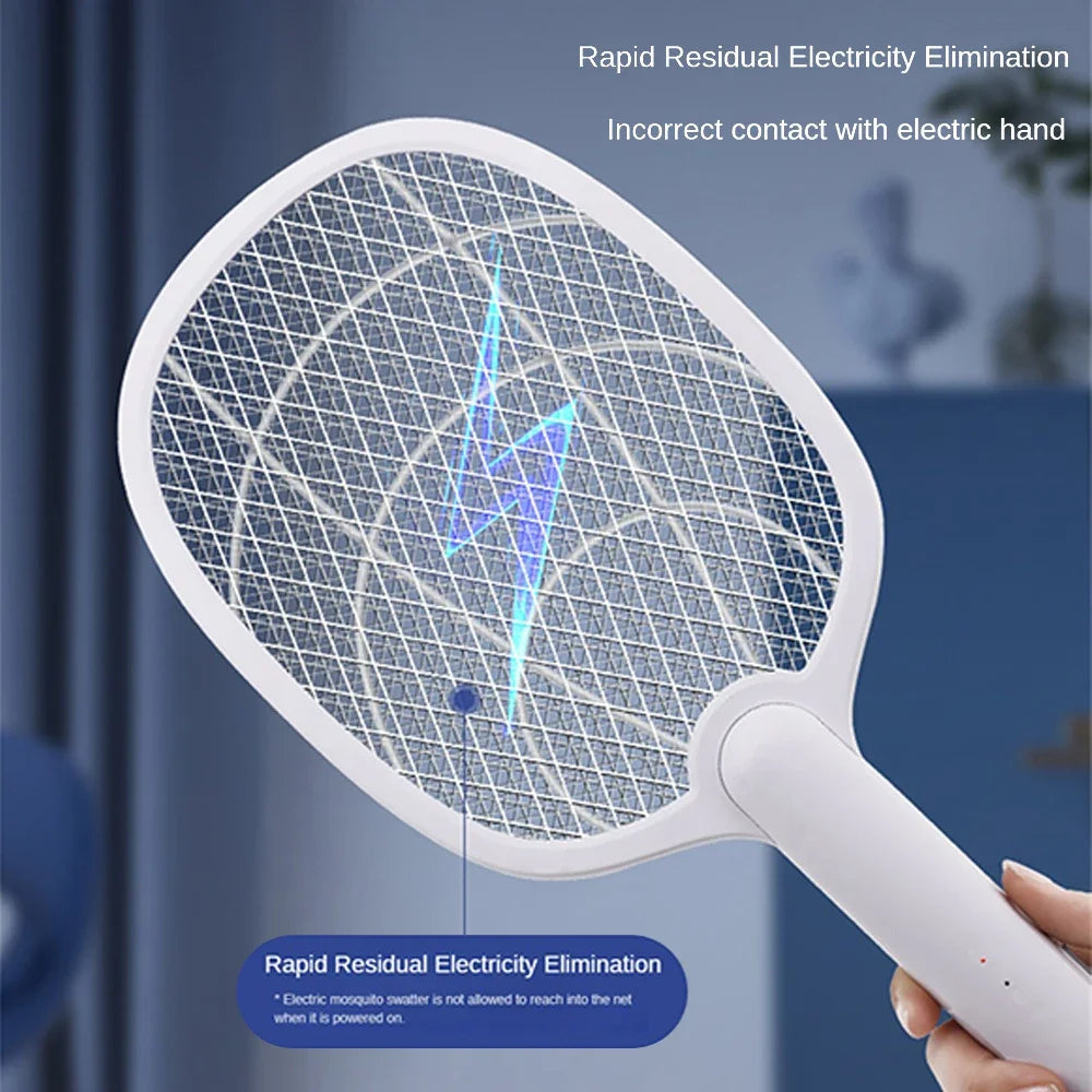 Mosquito Killer Lamp USB Rechargeable Electric Foldable Mosquito Killer Racket Fly Swatter Repellent Lamp Zapper Insects Racket