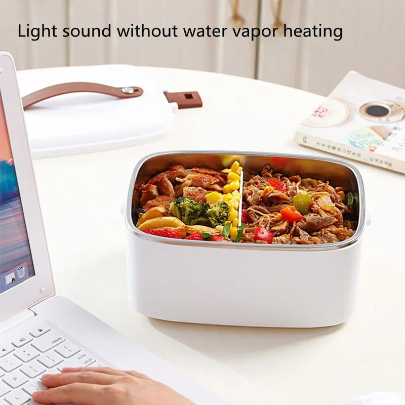 1.8L Car Microwave Oven 12V/24V Multi-Functional Rice Cooker Large Capacity Water-Free Heating Lunch Box