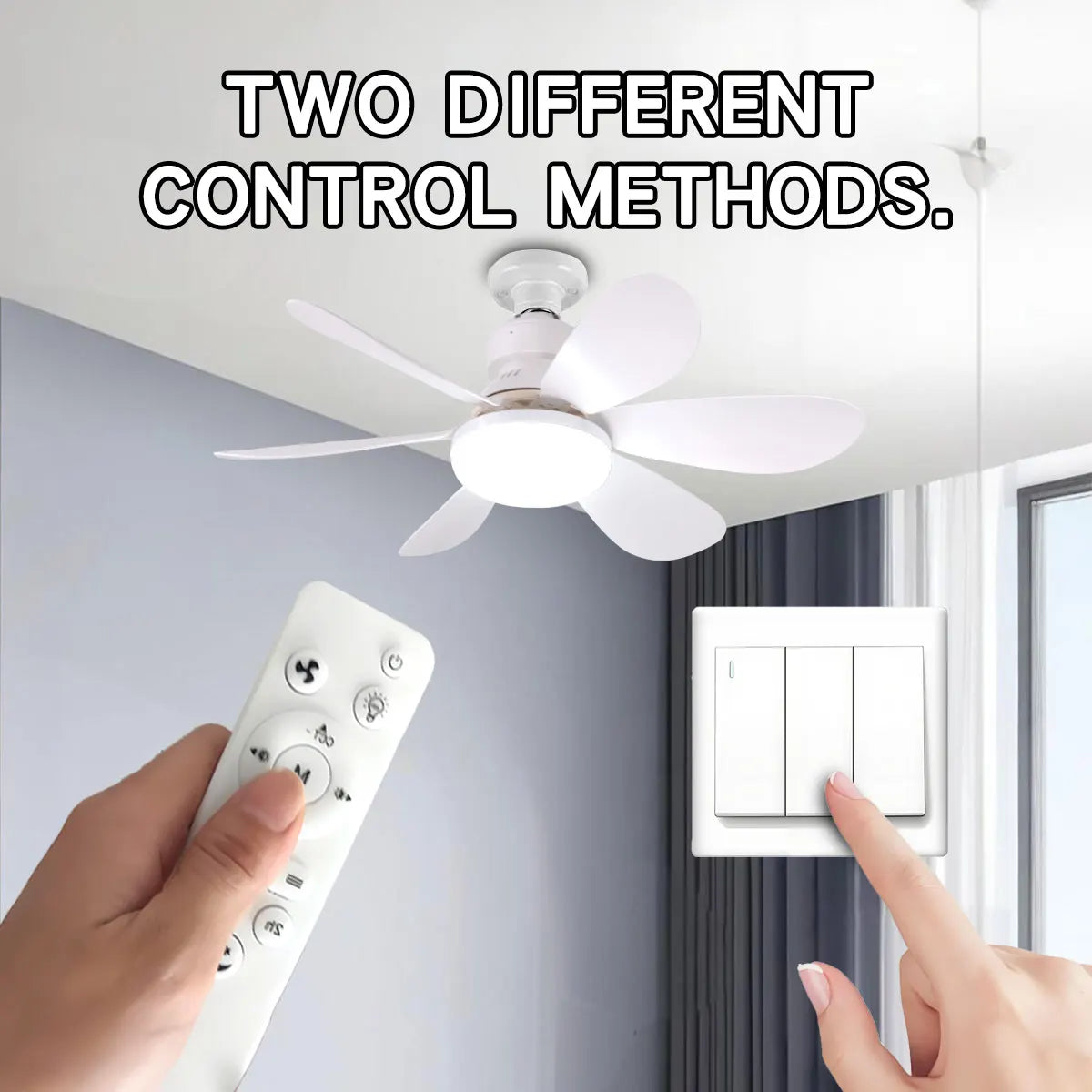 E27 with Remote LED 30W 40W Ceiling Fan Light Dimming Function Suitable for Living Room Study and Home Use 85-265V