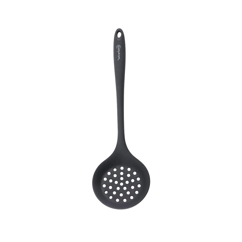 Thickened gray silicone kitchen utensils, kitchen spatula, soup spoon, kitchen multifunctional cooking silicone spatula
