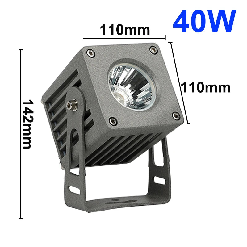 New COB LED Floodlight Outdoor Waterproof IP65 Outdoor LED Spotlight 10W 20W 30W Outdoor Landscape Lighting Exterior Wall Lighti