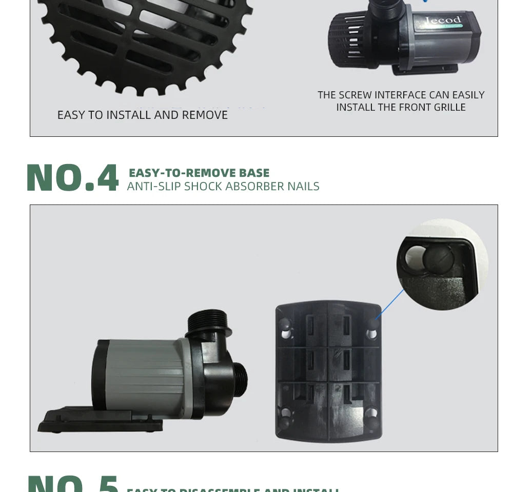 Jebao DCS Series Marine Fresh water Aquarium Water Pump DC24V 12W 20W 25W 30W 40W 55W 65W 80W return pump Quiet engine lift pump