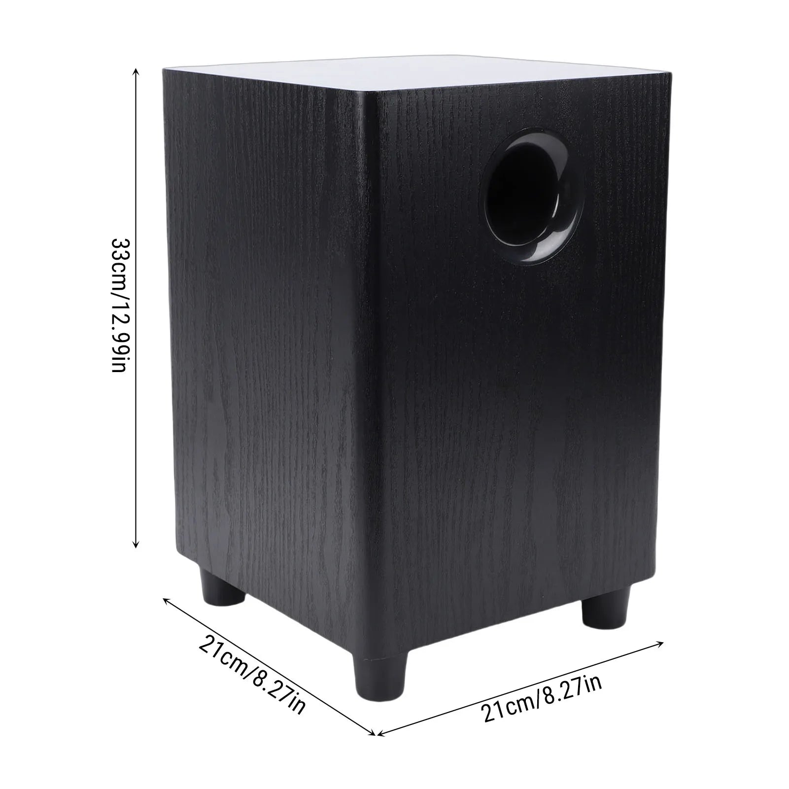 Home  Bass Woofer 100W Home Subwoofer 6.5 Inch Independent Passive Subwoofer Speaker Plug and Play for Home Theater Party