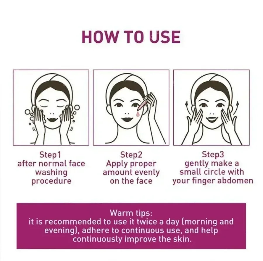 3ND Instant Anti Wrinkle Aging Remove Facial Wrinkles Serum To Fine Lines Around The Eyes Crow's Feet Neck Wrinkle Serum