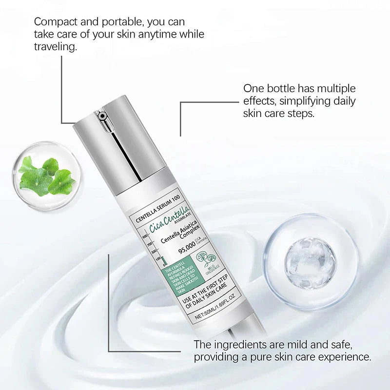 Centella Asiatica Essence 100/300/700, Microneedle Serum Moisturizing & Nourishing, Revitalizes Skin Daily Care, Refines Smooth