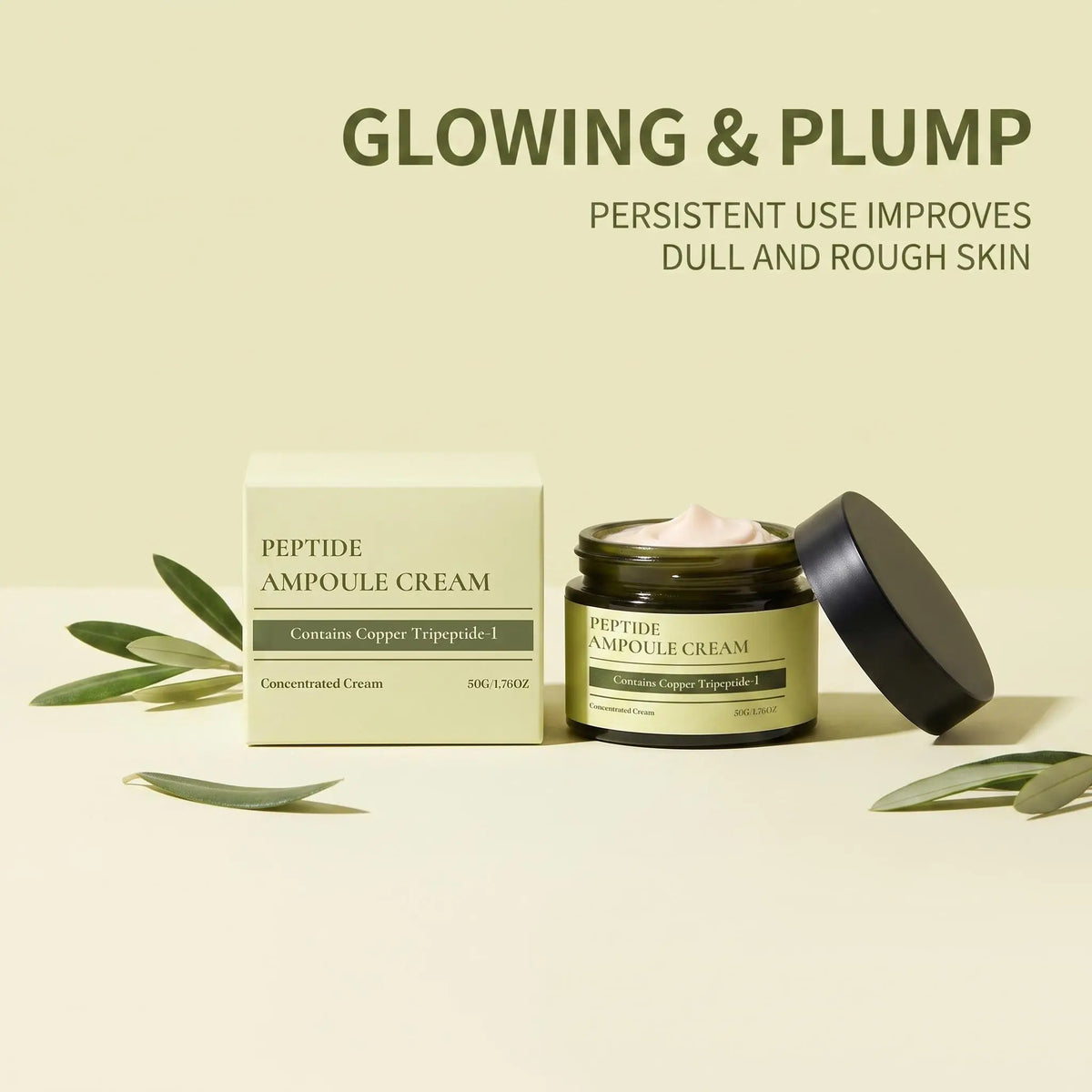 GHK-Cu Copper Peptide Cream Intense Hydration Firm Smooth Face Strengthen Skin Barrier Anti Aging Korean Skin Care Moisturizer