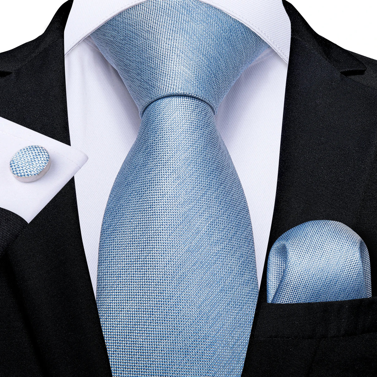 8cm Men's Polyester Ties Pocket Square Cufflinks Green Gold Paisley Wedding Party Accessories Necktie Gift