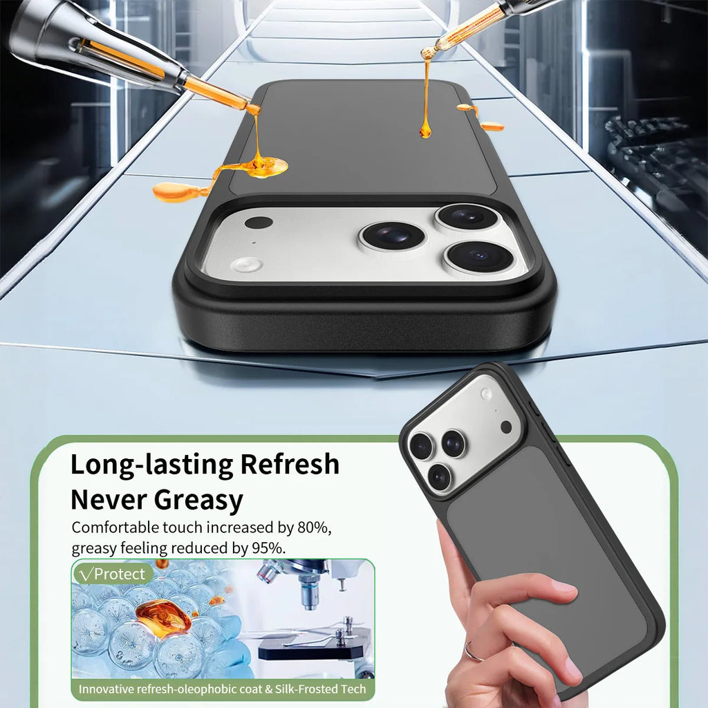 Matte Case for iPhone 17 Pro Max Air 17E 16E 16 Plus 15 14 13 12 17Pro Shockproof Protective Hard Back Slim Frosted Phone Cover