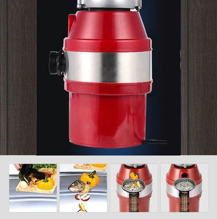 Food waste disposer household wireless switch AC motor wet garbage kitchen waste crusher kitchen