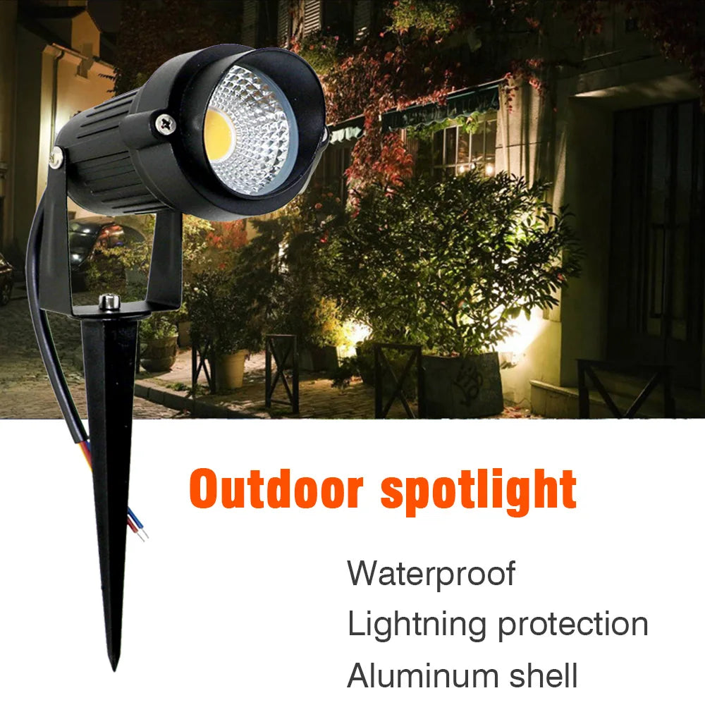 LED Lawn Light Lamp RGB Waterproof Spotlight Green Yellow Courtyard Landscape Illuminated Trees Lights Ground Mounted Floodlight