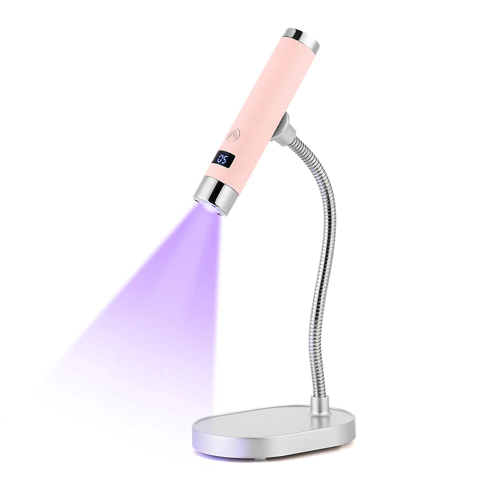 Auto-Sensing Handheld Nail Dryer Smart Sensor Nail Gel Curing Desk Nail Lamp Portable Gel Nails Fast Drying UV LED Light Pen