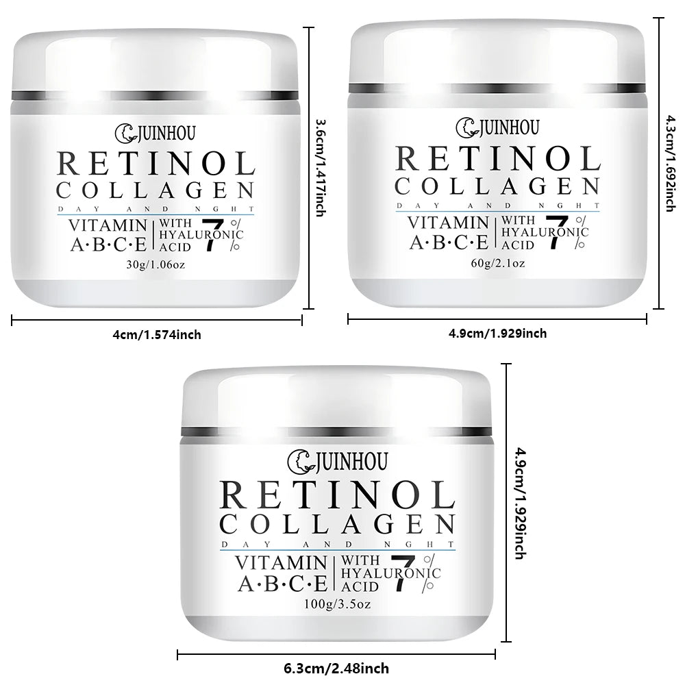 JUINHOU Collagen Moisturizing Cream Contains Vitamins A B C E Visibly Brighten and Smooth the Look of Uneven Vomplexion
