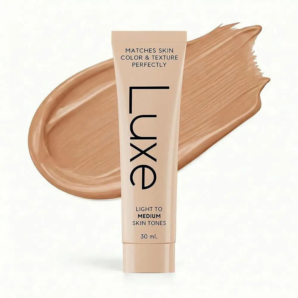 LUXE Waterproof Concealer 30ml Matching Foundation Full Coverage Makeup Easy Base Long Lasting Hide Blemishes Even Skin Tone