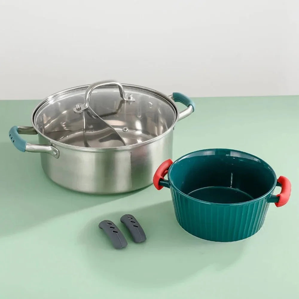 YS00050--2PCS  Grip Silicone Pot Holder Sleeve Heat Resistant Pot Glove Pan Handle Cover Grip Kitchen Tools Kitchen Gadgets