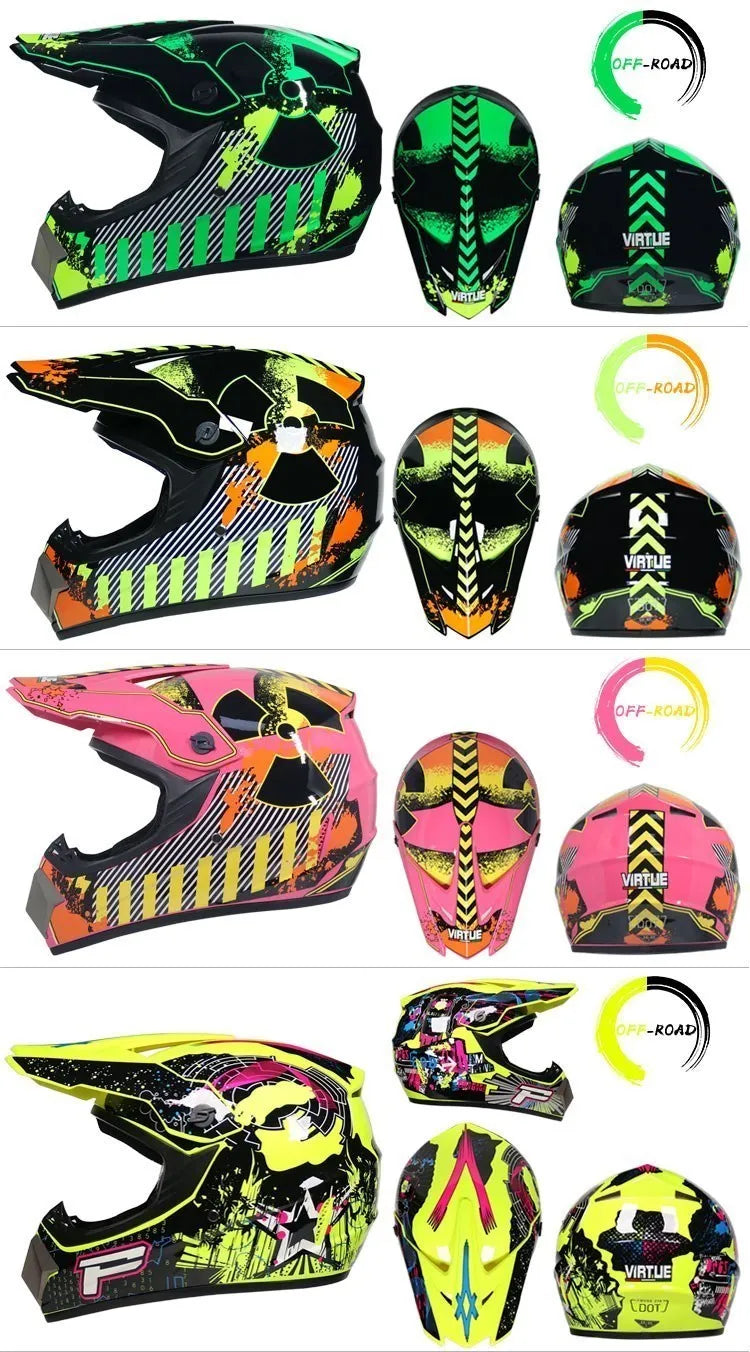 Off-road Motorcycles Adult Motocross Helmets ATV Downhill MTB DH Hood Helmets  Capacetes DOT Approved DOT