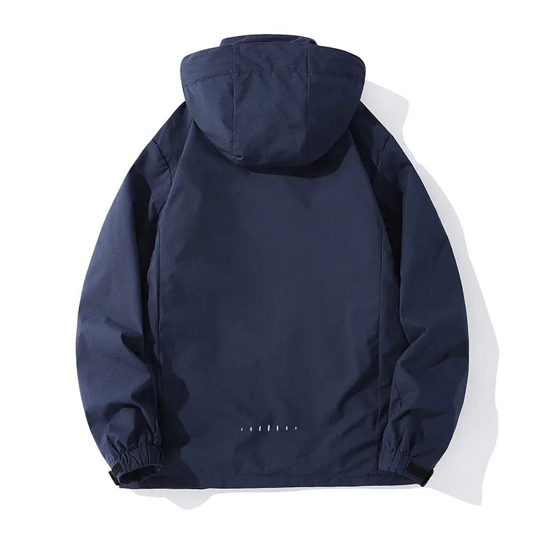 Men's Waterproof Rain Jacket Lightweight Outer Hooded Outdoor Raincoat Hiking Windproof Jacket Climbing Outdoor Jackets
