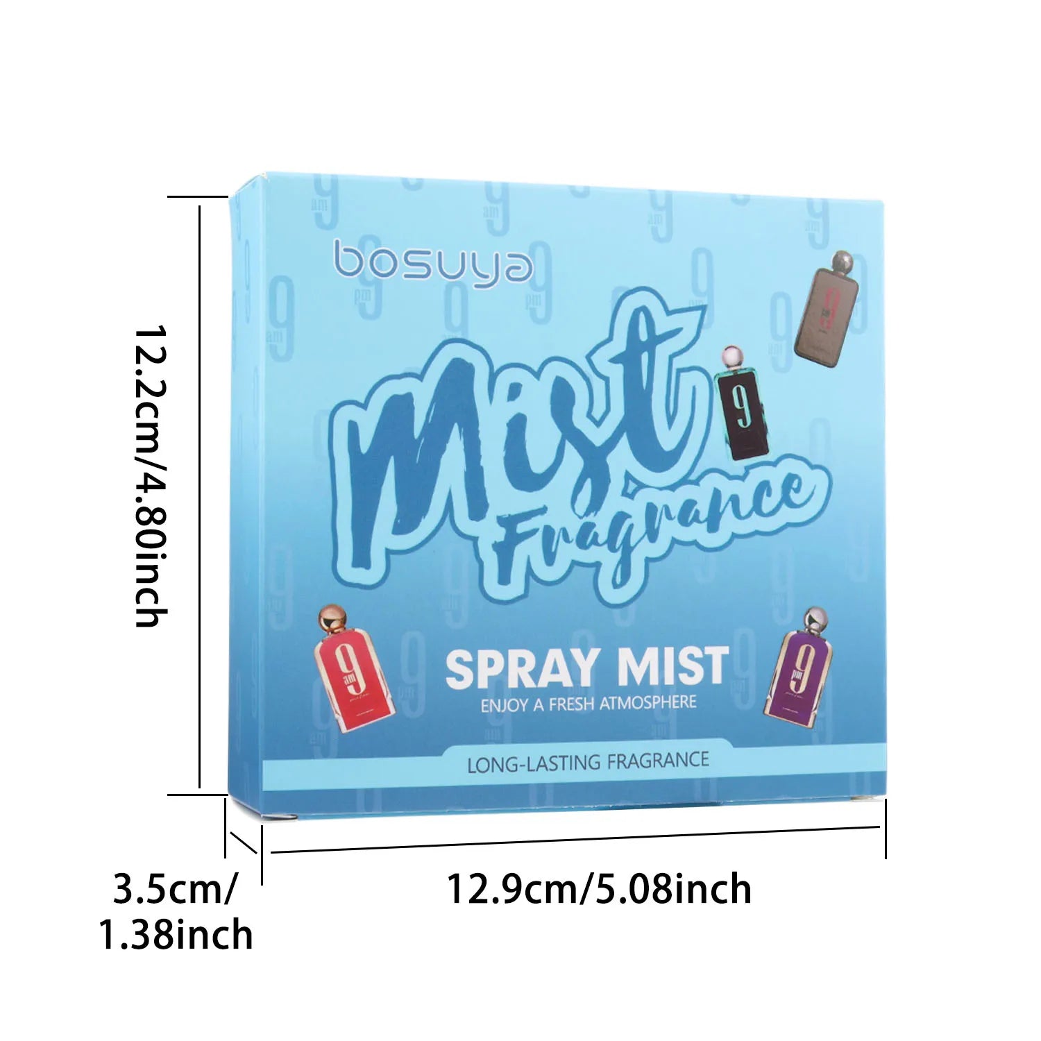 4PCS fresh fragrance spray set, lasting fragrance, mild and non irritating, suitable for daily use and before dating
