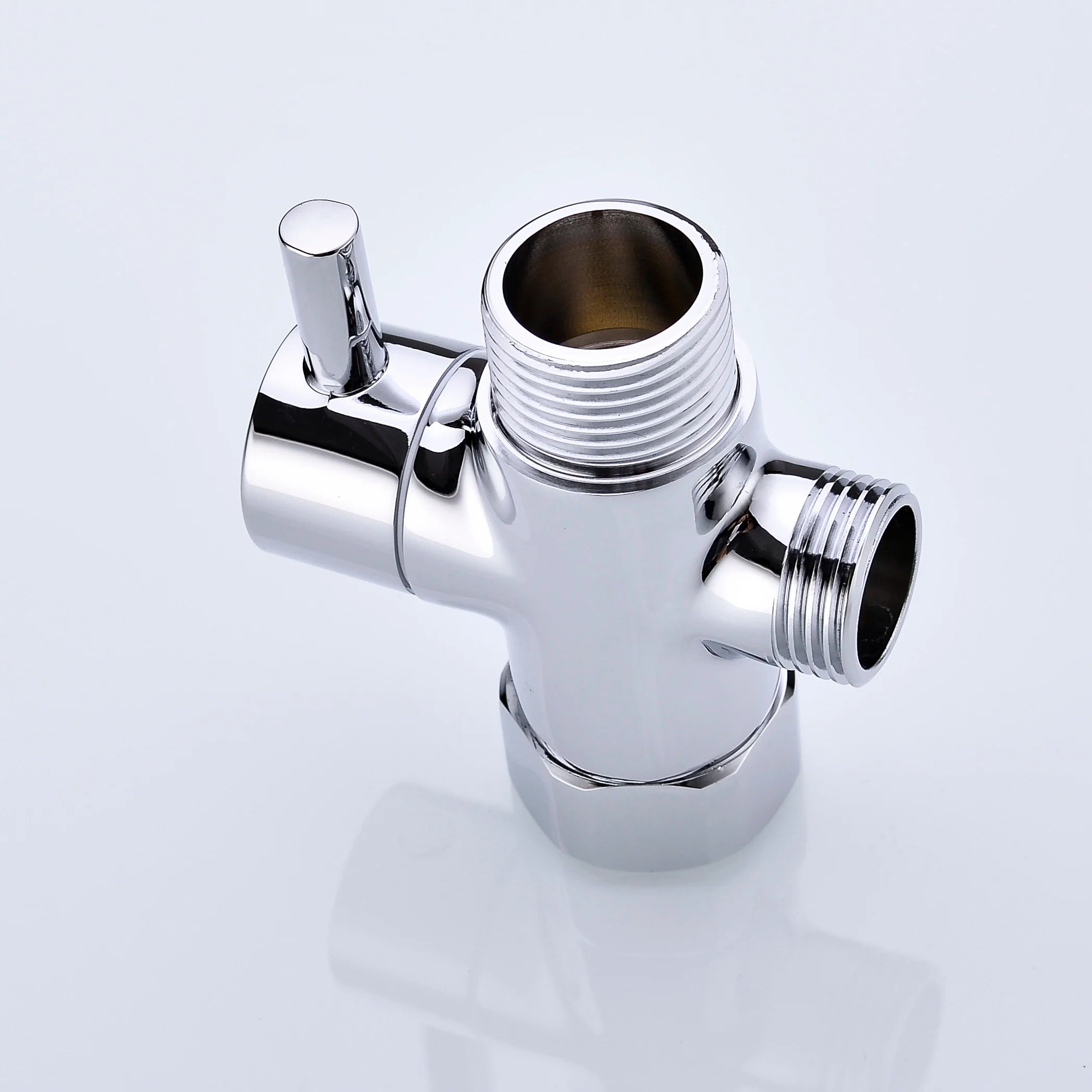 3-way G1/2 Shower Diverter Valve Water Separator Shower Tee Adapter Adjustable Faucet Switcher Bathroom Replacement Part
