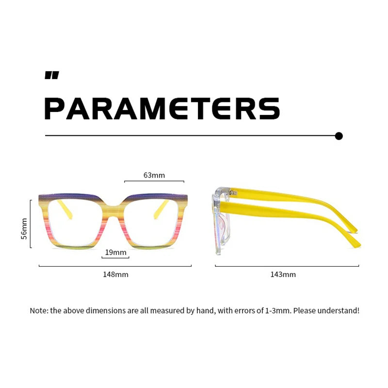 Customized Prescription Glasses Women Multi-Focal Progressive Photochromic Anti-Blue Light Myopia Hyperopia Lens Eyeglasses