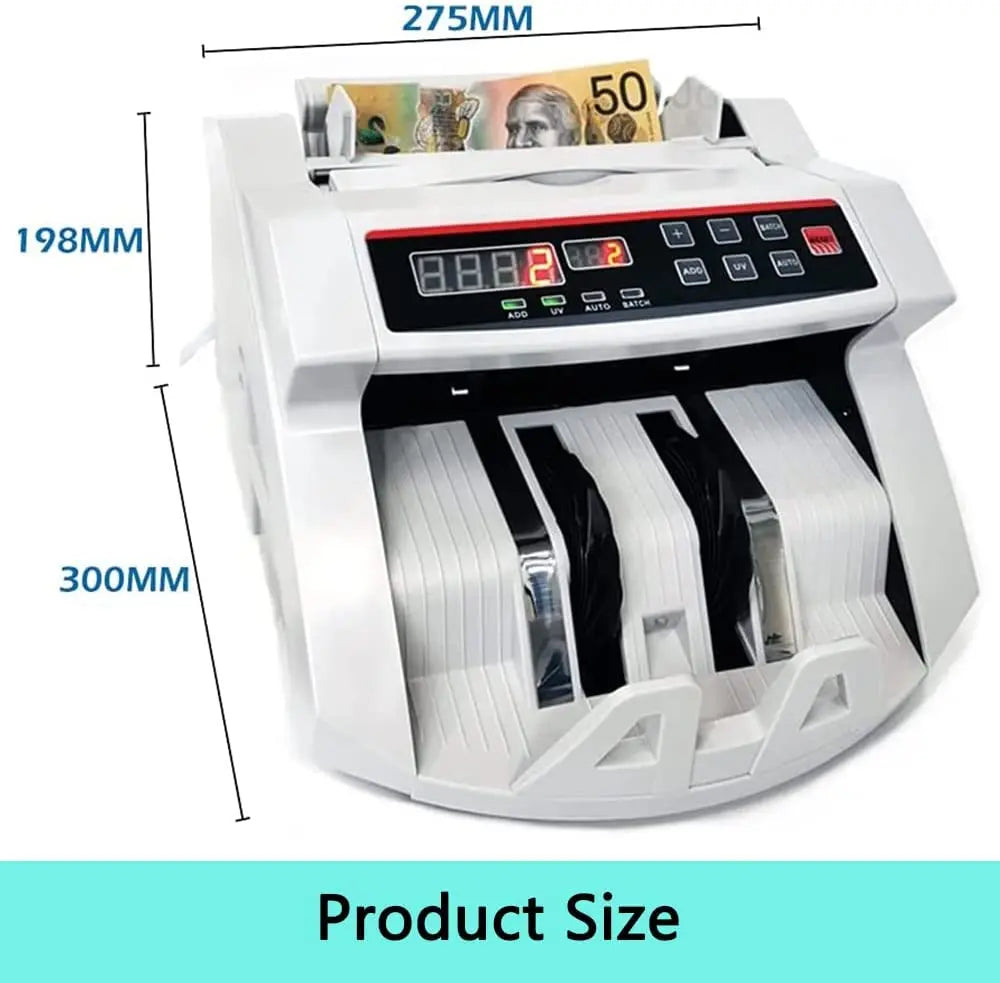 Australian Money/Bill Notes Counter Auto Counting Machine FAKE NOTE DETECTOR