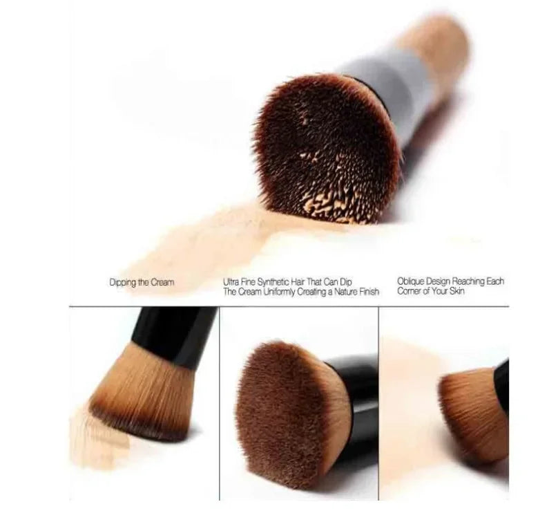 Foundation Brush Makeup Brushes Synthetic Hair Liquid Blending Mineral Powder Loose Powder Cosmetics 1pcs