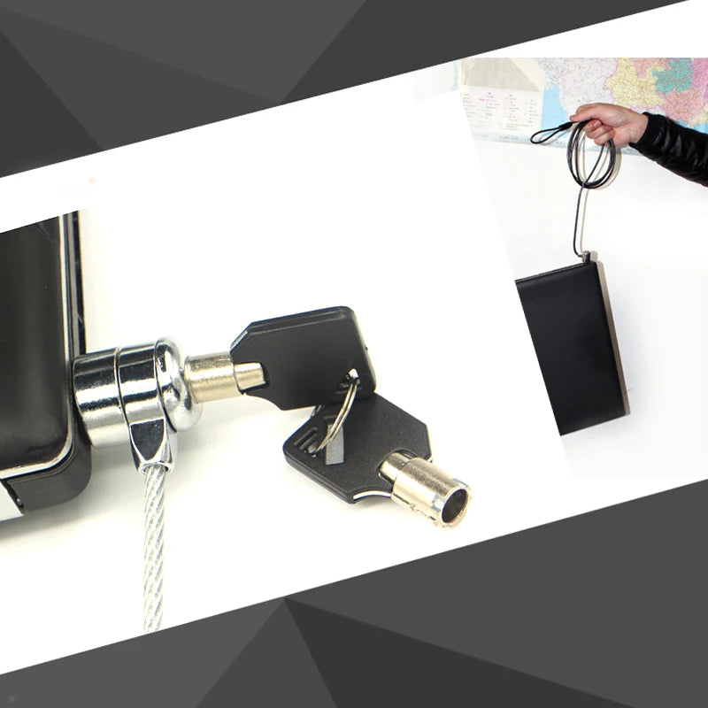 Universal Laptop Lock Laptop Security Chain Cable Chain with Key Laptop Anti-theft Lock Laptop Security Accessories