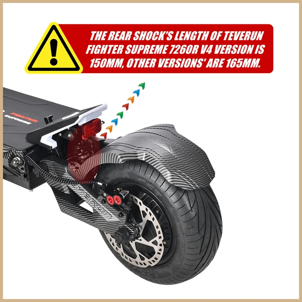 DNM 150MM 2000LBS Variable Damping Shock Absorber for TEVERUN Fighter Supreme 7260R V4 V5 Rear EMOVE Roadster Electric Scooter