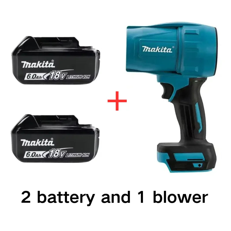 Makita 30000RPM Violent Blower Turbo Jet Fan Electric Air Duster Wind Speed Turbo 18VBattery Rechargeable With Light Car Cleanin