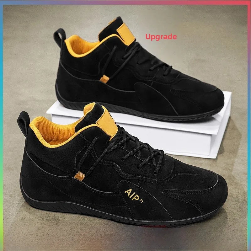 Casual Sport Shoes for Men Retro Leather Surface Soft Bottom Versatile Leisure Board Shoes Autumn Trend Brand Agan Men's Foot...
