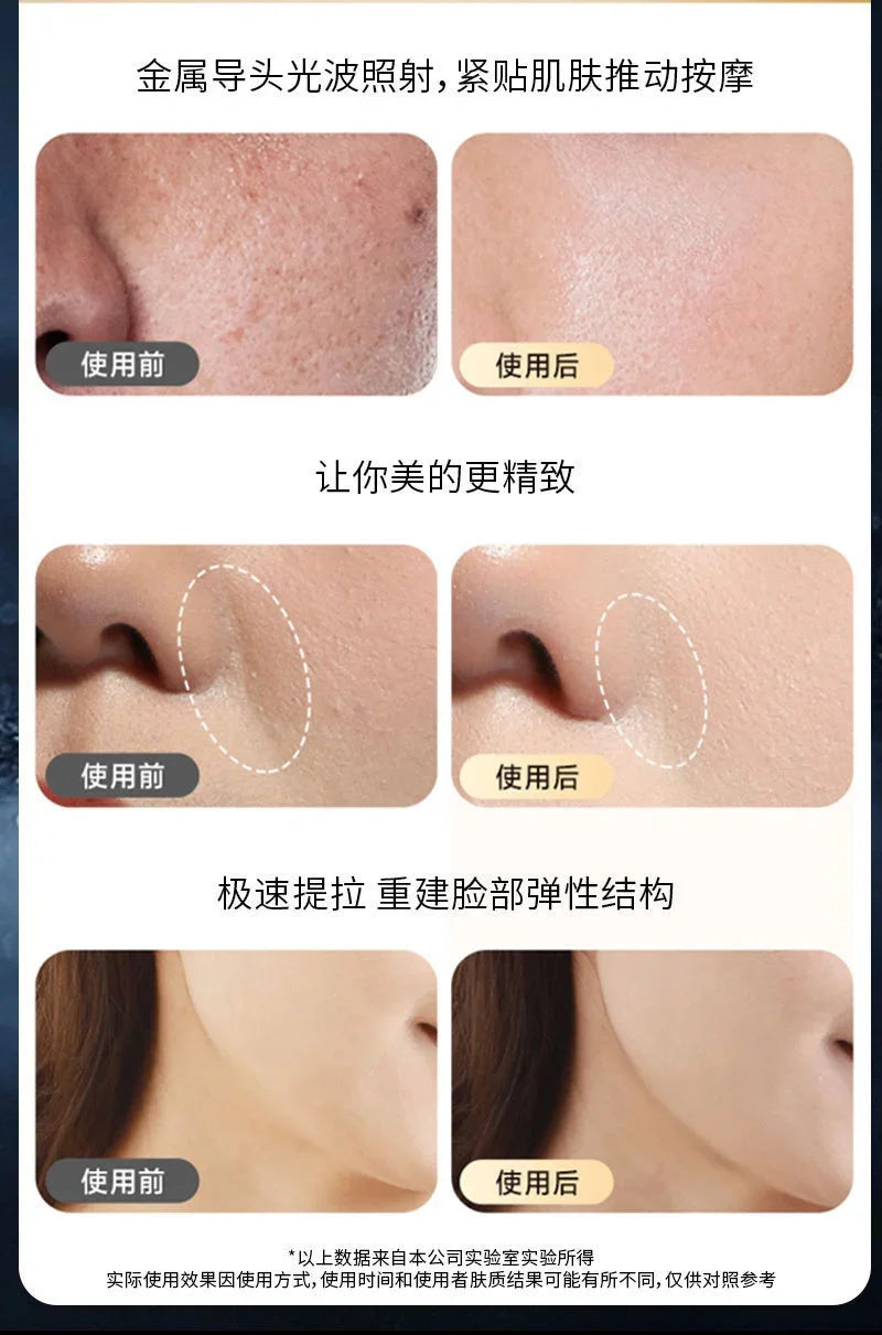 Home Use Facial Massager Anti Aging Microcurrent Device Red Light Therapy RF Skin Tightening Beauty Instrument For Face Lifting