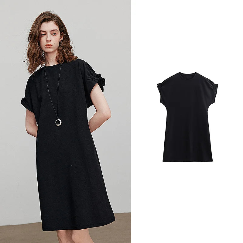 TOYOUTH Women Dress 2025 Summer New Short Sleeve Holiday Casual Dress 8529058