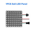 WS2812B Individually Addressable LED Panel Digital Flexible 5050 RGB Matrix Screen Module Light DC5V 8x8 16x16 8x32  64/256Pixel