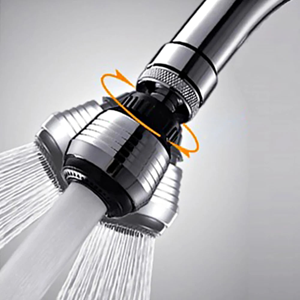 Sink Tap Rotatable Water Bubbler 360 Degree Rotating Water Swivel Faucet Head Aerator for Kitchen