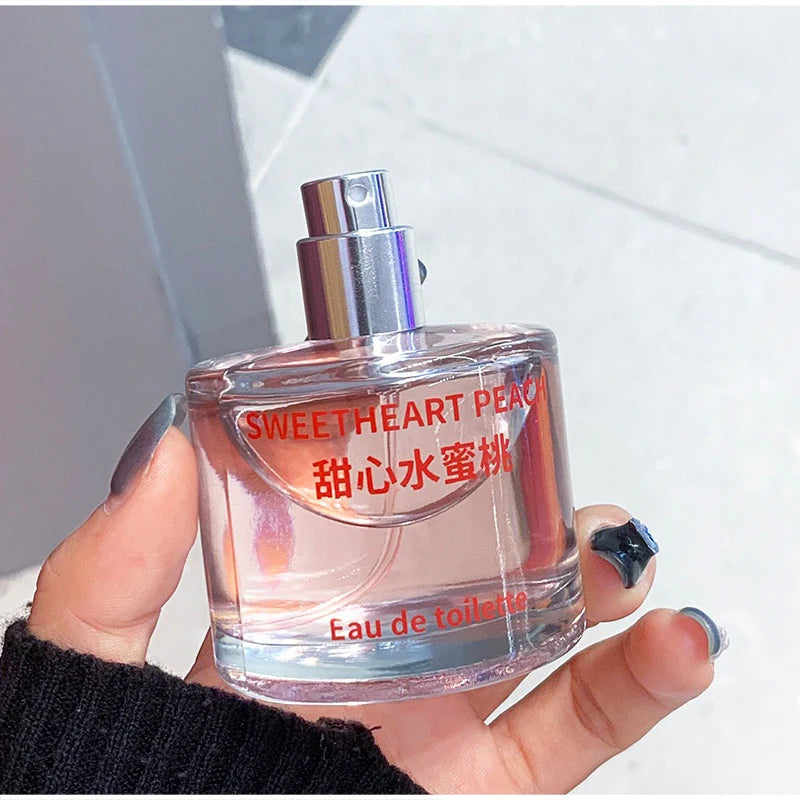 Citrus Peach Fruity Perfume Spray,Clean Fresh Women Scent,Orange Blossom/Lily/Iris/Vetiver/Lemon/Musk Light Fragrance Mist