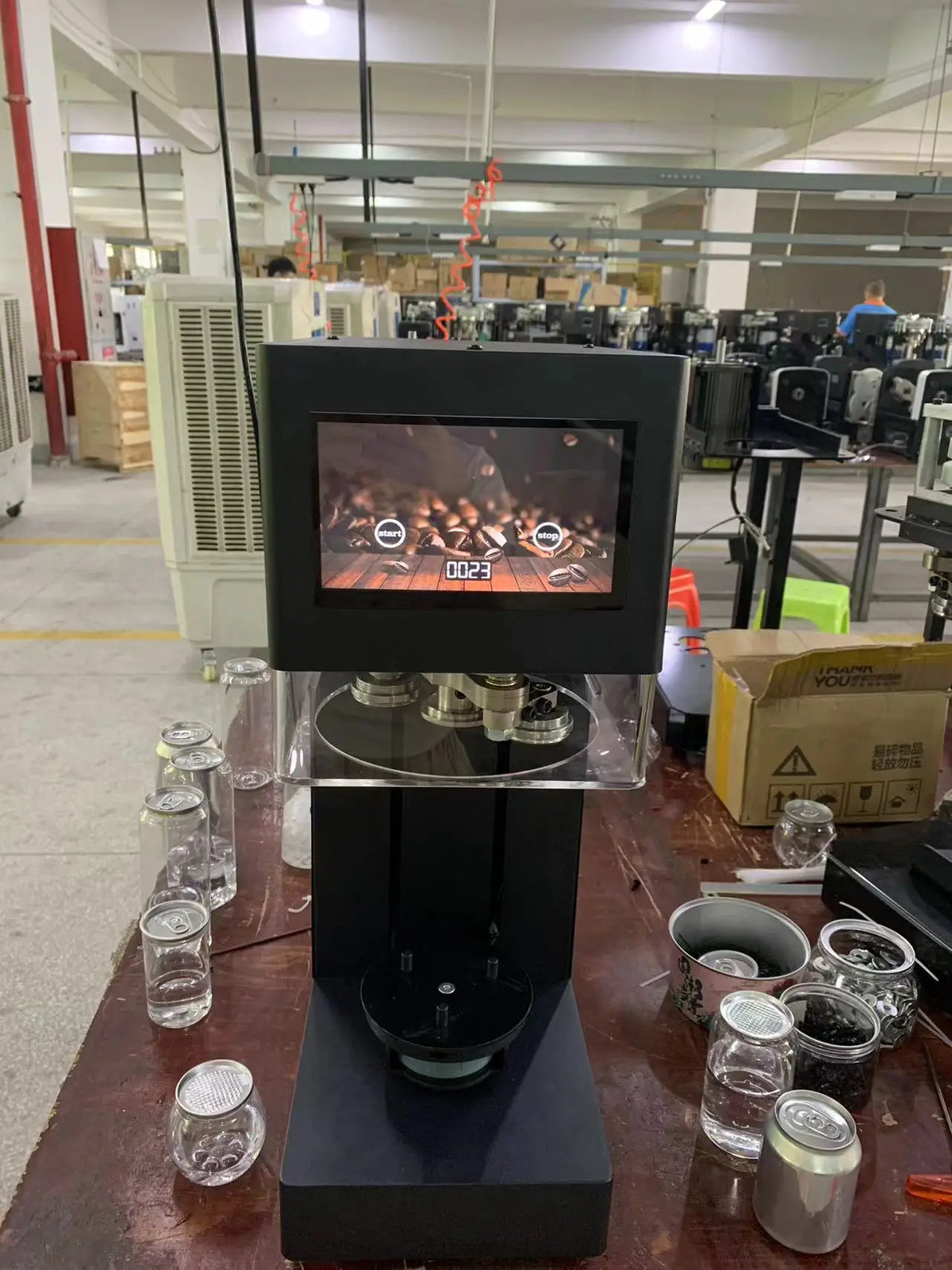 Can Sealing Machine Full Automatic Model Bottle Seamer Non-rotary Model Touch Screen Automatic Lifting With Patent