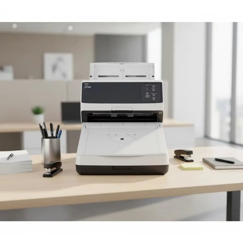 R-icoh Fujitsu Fi-8250 A4 Office Document Scanner 50ppm USB 3.2 CIS ADF Auto Double-Sided  600 Dpi Usb Scanner
