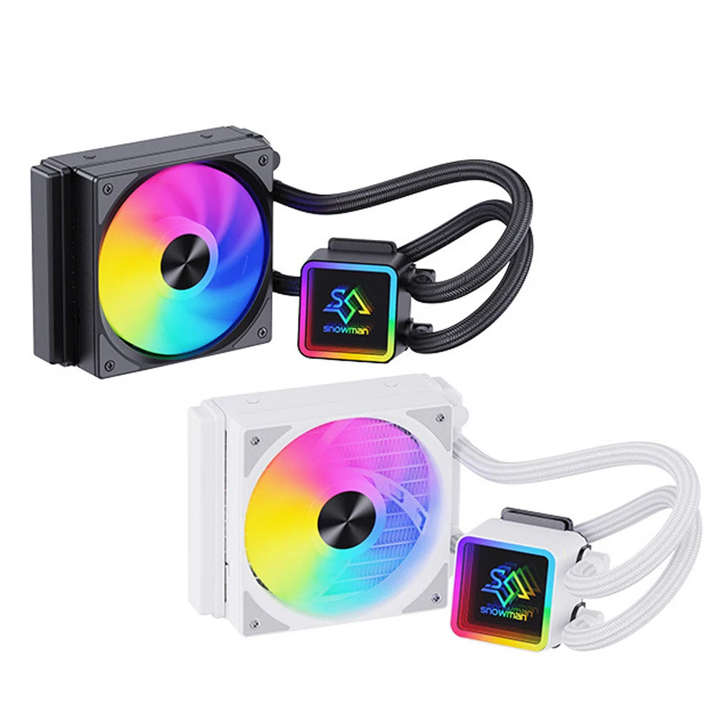 Snowman KS120 Hydro Radiator For nerdqaxe++ Nerdoctaxe Integrated Water-cooled radiator CPU Cooler 800-1800PRM ARGB