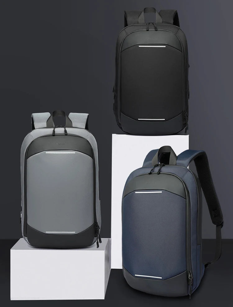 Laptop Backpack Laptop Thin Laptop Bag Unisex 14-Inch Simple Business Backpack Lightweight Casual Expandable School Students Bag