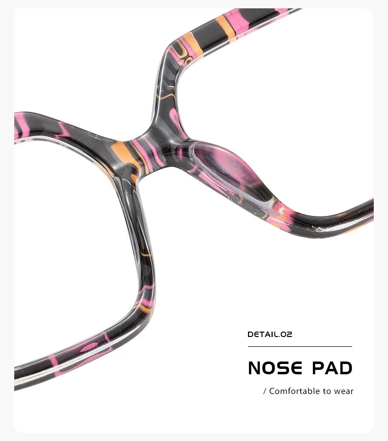 New Square Grid Pattern Frame Photochromic Anti Blue Ray Femal Sunglasses Presbyopic Hyperopia Short Sight Prescription Eyeglass
