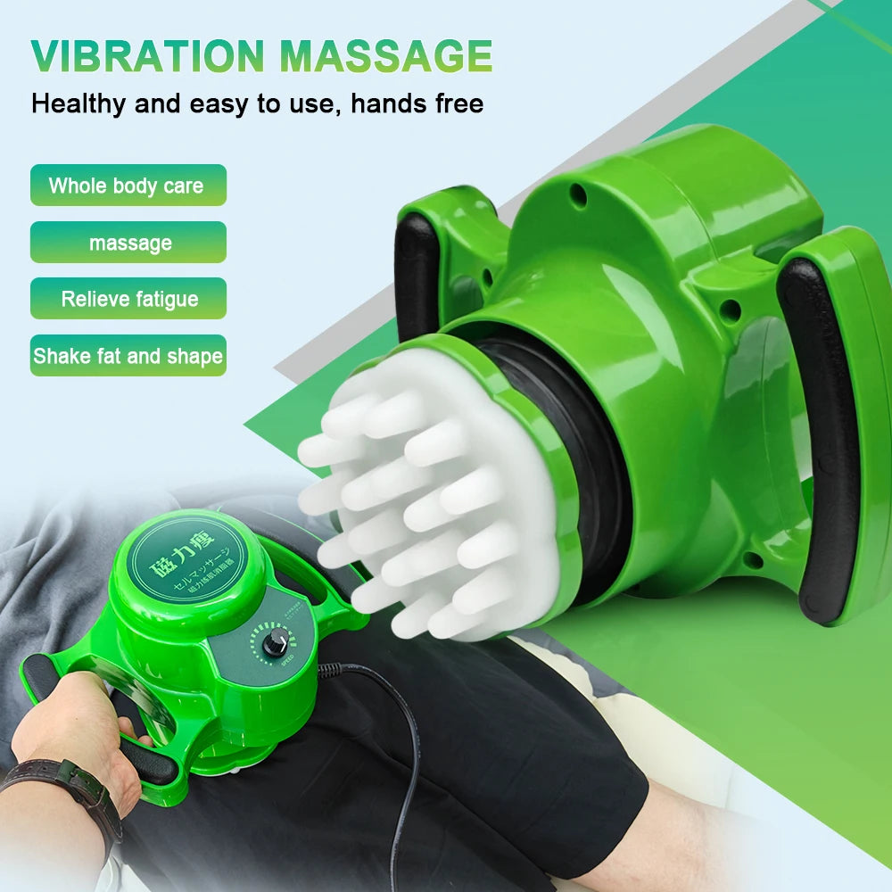 Portable 3D Deep Tissue Massager for Pain Relief Muscle Relaxation Fat Burning Slimming Handheld Electric Massage Device