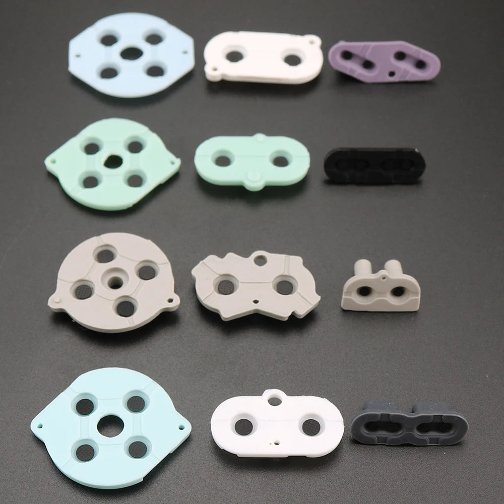 1set 5sets 10sets For GB GBA GBC GBP Rubber Conductive Buttons A B D-pad Silicone Start Select Keypad Repair Parts