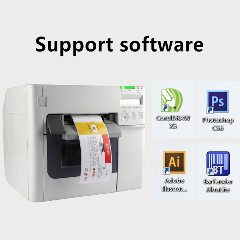 Full Color Label Printer For Epson TM-C3520 Color Self-adhesive Label Printer Barcode Sticker Digital Printing Label Printer