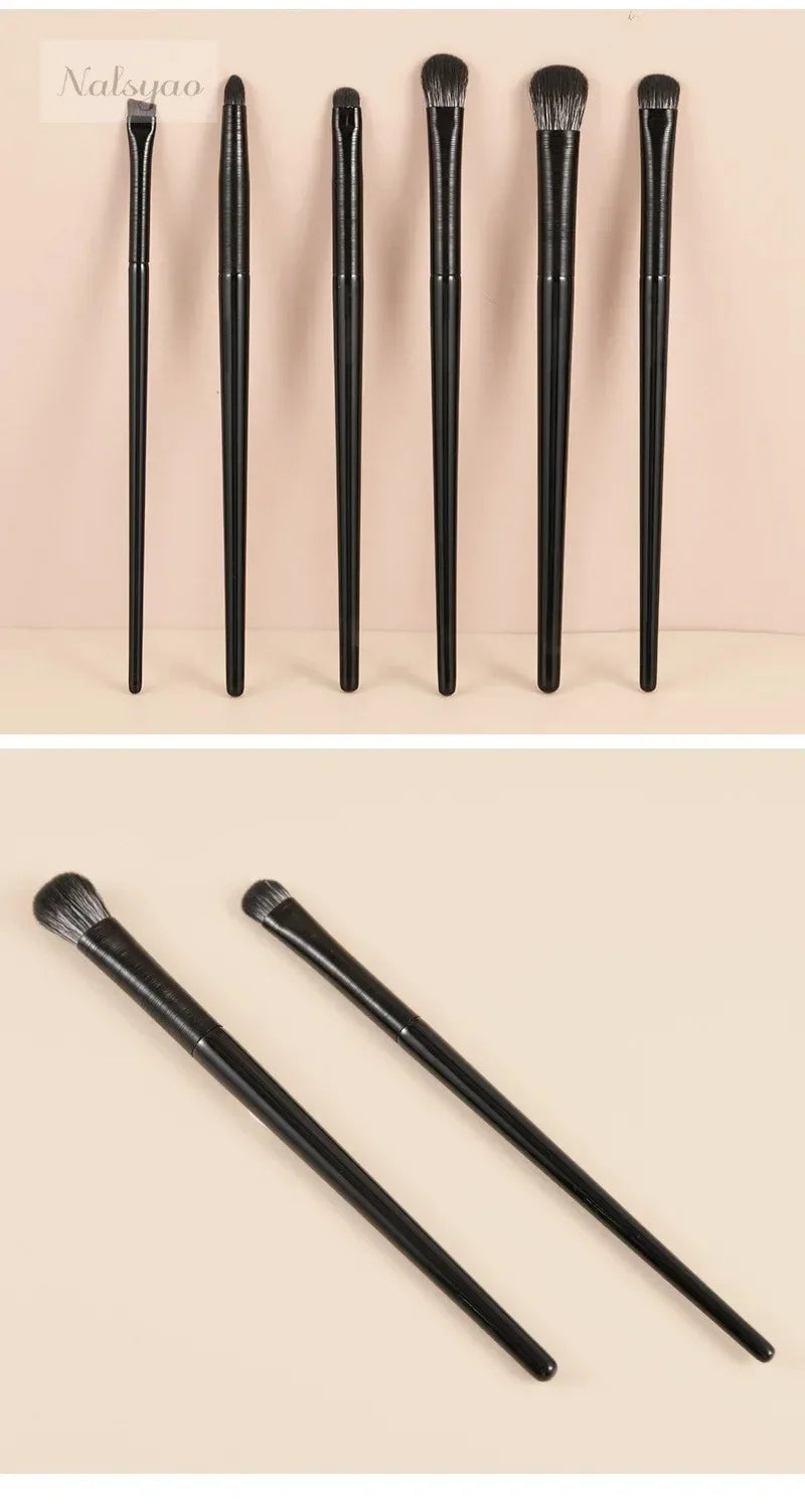 Makeup Brushes Set for Eyes – Natural Eyeshadow, Eyebrow, Contour, Eyeliner & Detail Blending Tools